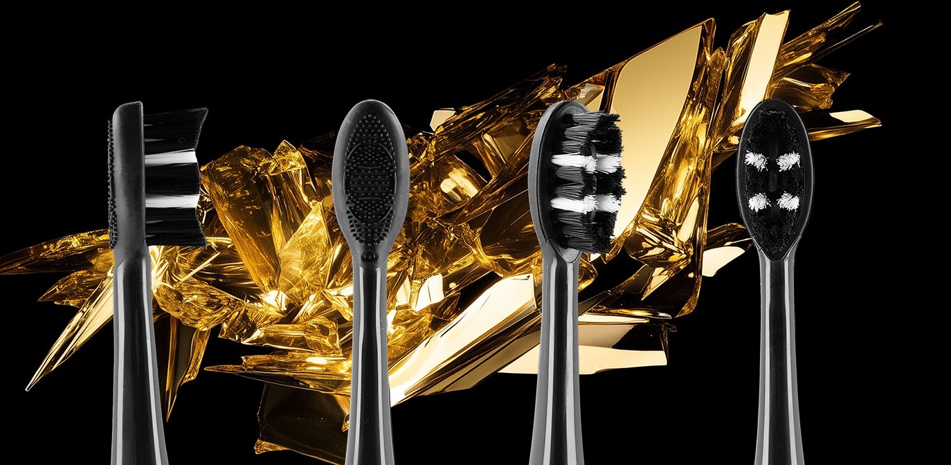 innovativer Kopf der schallzahnbürste